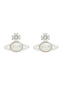 VIVIENNE WESTWOOD Gaby Orb Faux Pearl - Embellished Stud Earrings Silver | 西太后 耳環 (多色) - LondonKelly 英國名牌代購