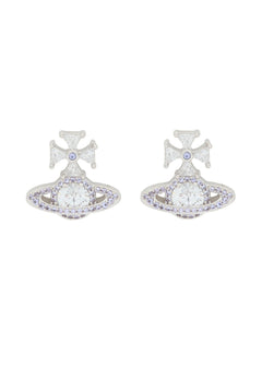 VIVIENNE WESTWOOD Mila Orb Pave Stud Earrings | 西太后 耳環 (多色) - LondonKelly 英國名牌代購
