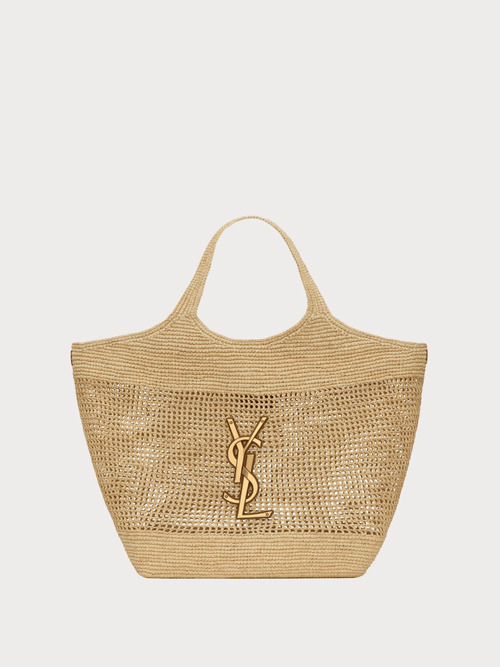 YSL SAINT LAURENT Icare Tote Bag Raffia(Natural) - LONDONKELLY 英國名牌代購