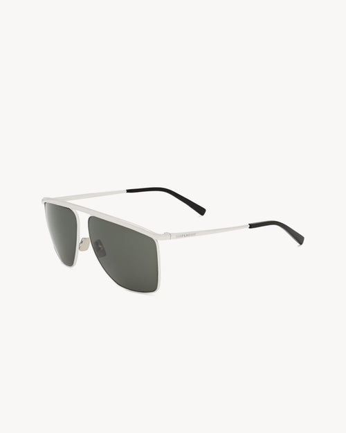 YSL SAINT LAURENT SL 820 Victoire Sunglasses | 聖羅蘭 太陽眼鏡 (銀灰色) - LondonKelly 英國名牌代購
