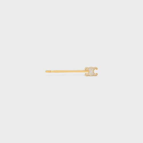 CELINE Triomphe Hair Slide | 賽琳 髮夾 (金色) - LondonKelly 英國名牌代購