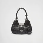 PRADA Moon Padded Nappa-Leather Bag | 普拉達 手袋 (Black)