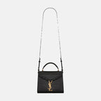 YSL SAINT LAURENT Cassandra Mini Top Handle Bag | 聖羅蘭 手袋 (黑色)